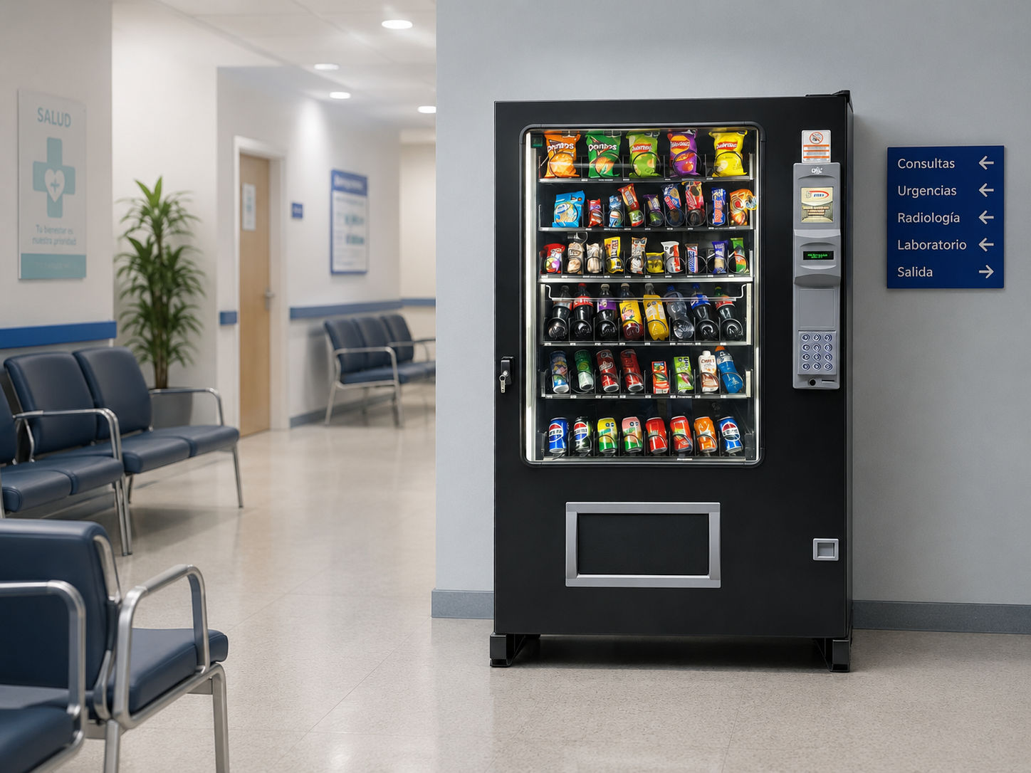 Maquina vending en Hospital
